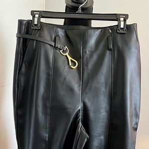 faux leather pants